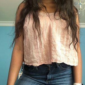 Free People FP One Nude-pink/tan beach top